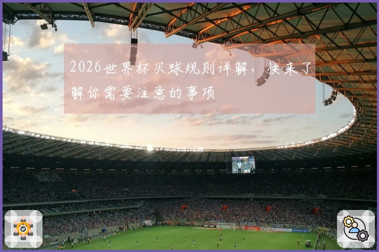 2026世界杯买球规则详解，快来了解你需要注意的事项
